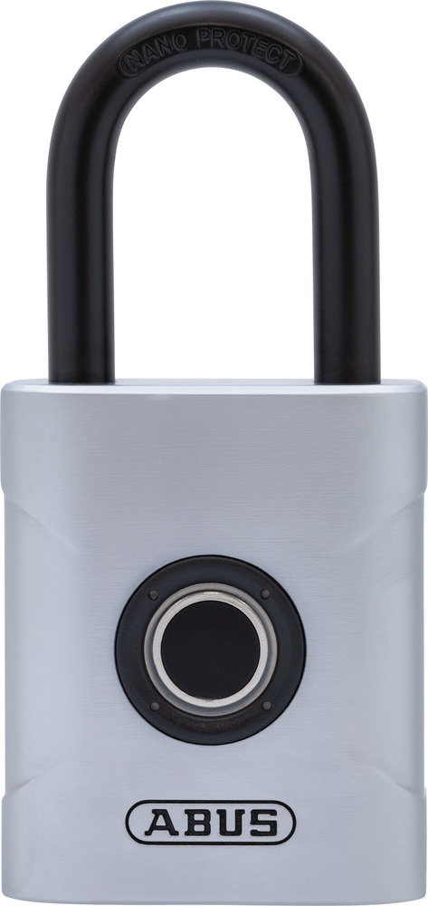 ABUS Touch 57/45 - Lucchetto senza chiave resistente alle intemperie IP66/IP68 - Argento, 45mm, apertura tramite impronta digitale