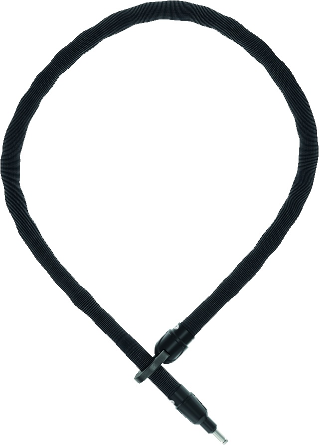 ABUS IvyTex Adaptor Chain 6KS - Lucchetto Catena per Bicicletta Nero 130 cm con Copertura Antisporco e Antiumidità