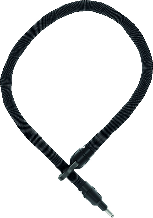ABUS IvyTex Adaptor Chain 8KS - Lucchetto Catena per Bicicletta, 100 cm, 8 mm, Nero con Rivestimento Repellente