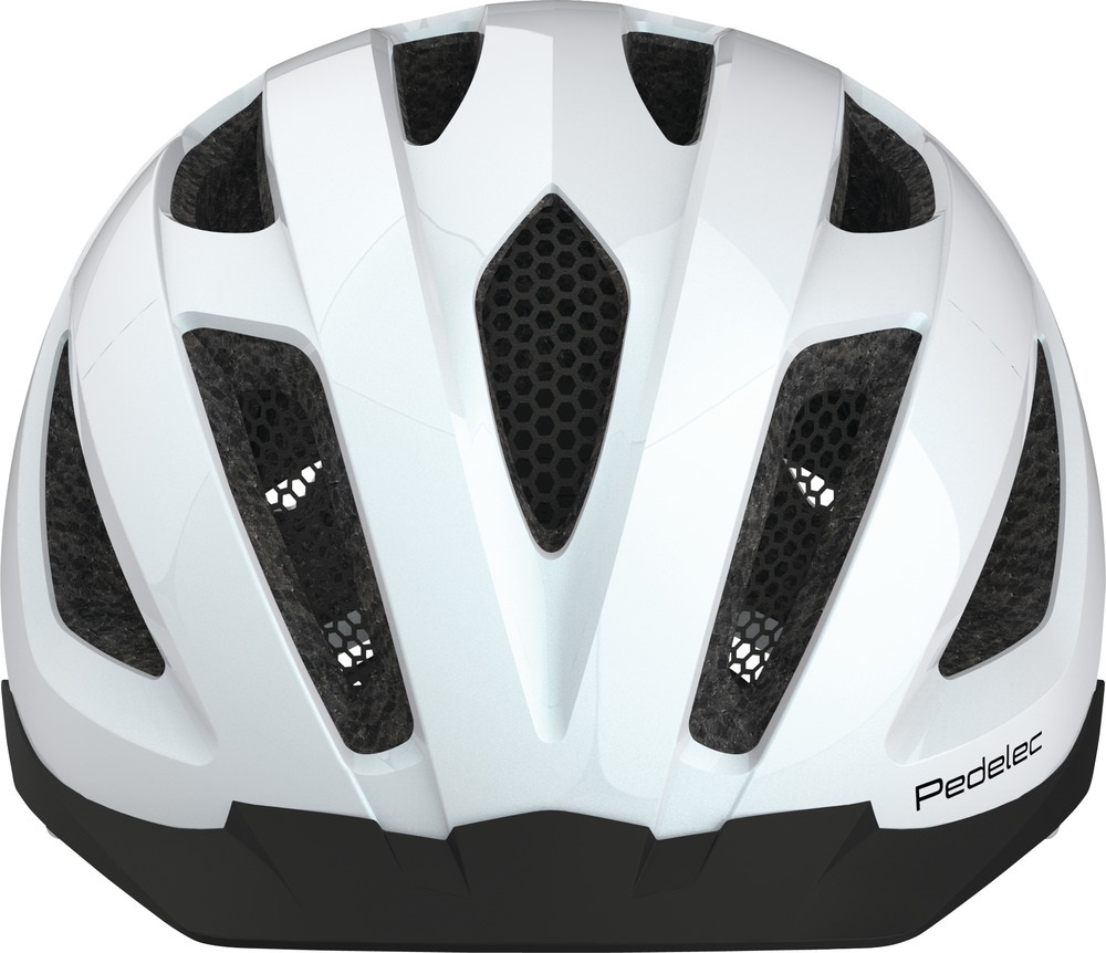 ABUS Pedelec 1.1 Casco da Città Bianco - Comfort e Sicurezza con Fanale Posteriore, Taglie M e L