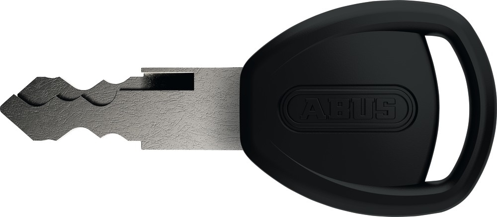 ABUS Catena 6806K/110 - Lucchetto per Bicicletta in Acciaio Temprato, Lunghezza 110 cm, Livello di Sicurezza 6, Catena da 6 mm con Rivestimento in Tessuto, Nero