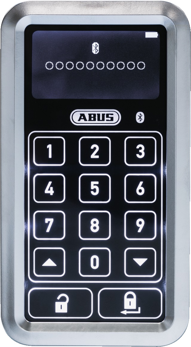 ABUS Tastiera Bluetooth HomeTec Pro CFT3100 S - Argento, Superficie Tattile, Sblocco con Codice