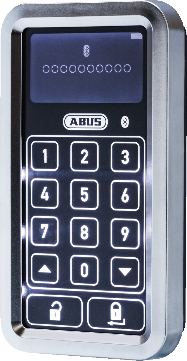 ABUS Tastiera Bluetooth HomeTec Pro CFT3100 S - Argento, Superficie Tattile, Sblocco con Codice