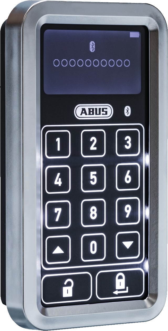 ABUS Tastiera Bluetooth HomeTec Pro CFT3100 S - Argento, Superficie Tattile, Sblocco con Codice