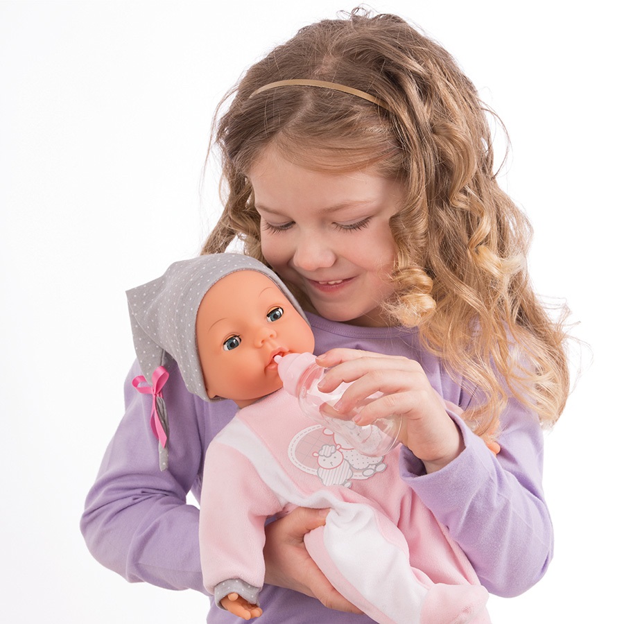 Bayer Design 93829AA My Piccolina Bambola Interattiva 38 cm, Parlante, Muove la Bocca, 26 Funzioni