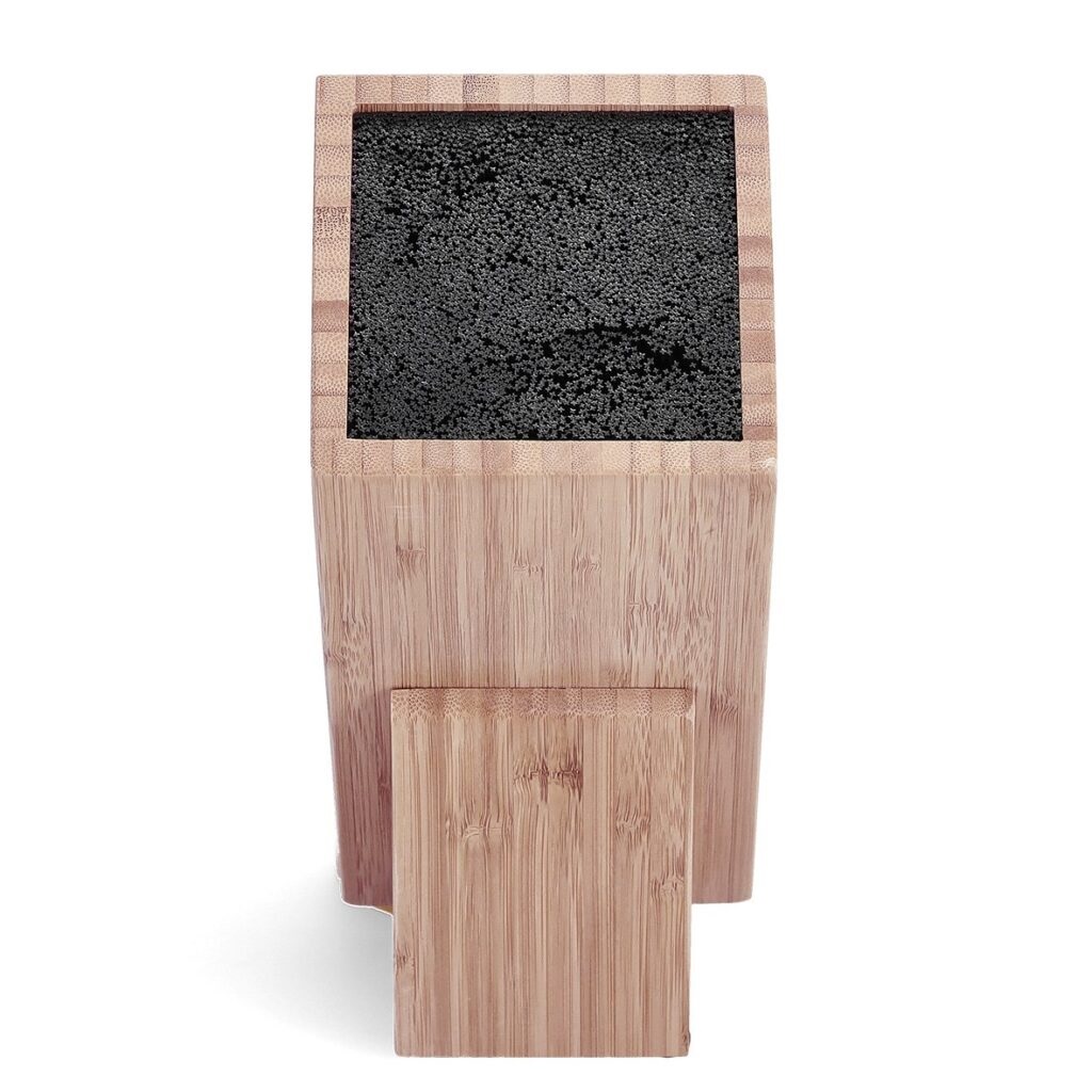 Zeller Present 25328 ceppo per coltelli Ceppo per coltelli con fessure Bamboo, Polietilene tereftalato (PET) Legno
