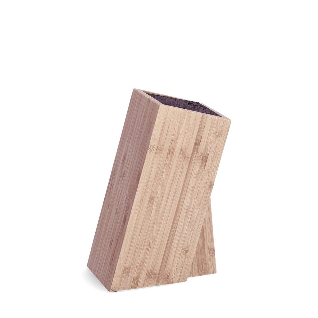 Zeller Present 25328 ceppo per coltelli Ceppo per coltelli con fessure Bamboo, Polietilene tereftalato (PET) Legno