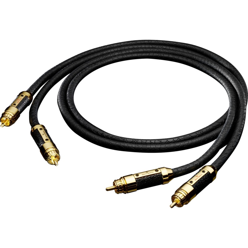 Oehlbach Black Connection Master - Cavo audio RCA 1,25m in rame HPOCC per alta qualità audio