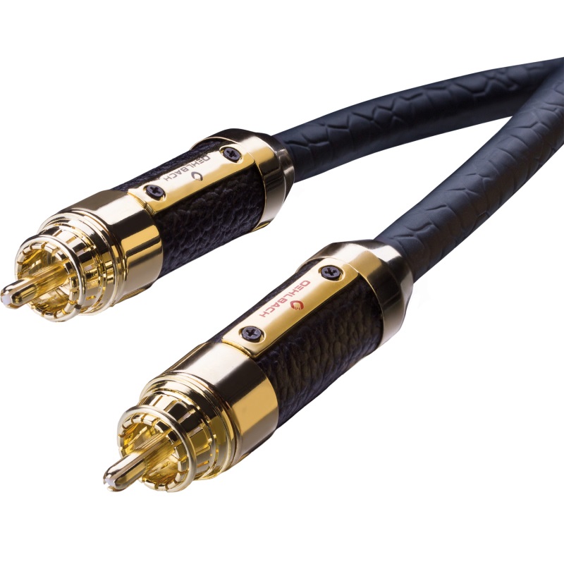 Oehlbach Black Connection Master - Cavo audio RCA 1,25m in rame HPOCC per alta qualità audio