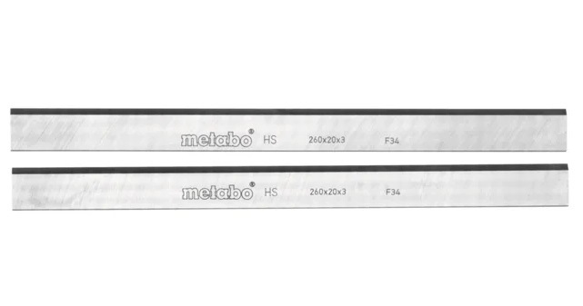 Metabo Coltello per Piallare HSS HC 260 C/M/K - Riaffilabile, 260x20x3mm, Ottima Longevità