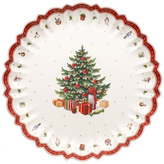 Villeroy & Boch Toy's Delight Ciotola da Portata in Porcellana Ø 44 cm Multicolore per Tavola di Natale