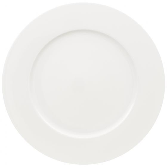 Villeroy & Boch White Pearl Piatto Segnaposto 30 cm in Porcellana Bone China, Lavabile in Lavastoviglie e Adatto per Microonde