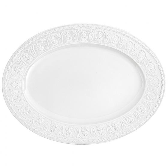 Villeroy & Boch Cellini Vassoio da Portata Ovale in Porcellana Premium 40 cm - Lavabile in Lavastoviglie e Adatto per Microonde