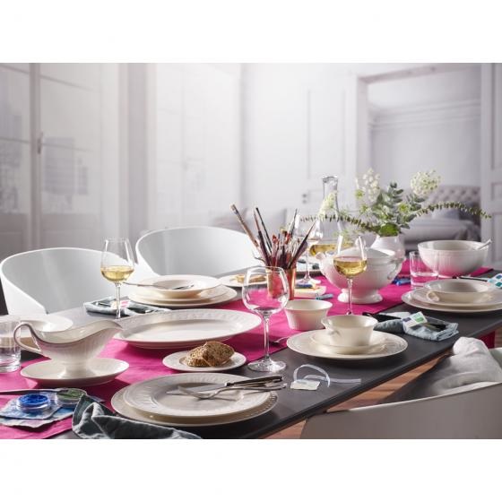 Villeroy & Boch Cellini Vassoio da Portata Ovale in Porcellana Premium 40 cm - Lavabile in Lavastoviglie e Adatto per Microonde