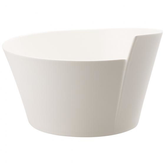 Villeroy & Boch NewWave Zuppiera Piccola Ovale in Porcellana Bianco, 300 ml - Adatta per Lavastoviglie e Microonde
