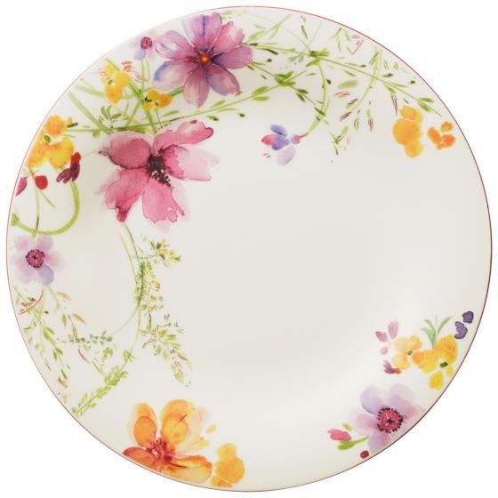 Villeroy & Boch Mariefleur Piatto Piano in Porcellana Premium con Decorazioni Floreali, 27 cm