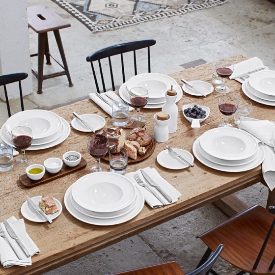 Villeroy & Boch Artesano Piatto Piano 27 cm in Porcellana Bianco - Resistente e Adatto per Uso Quotidiano