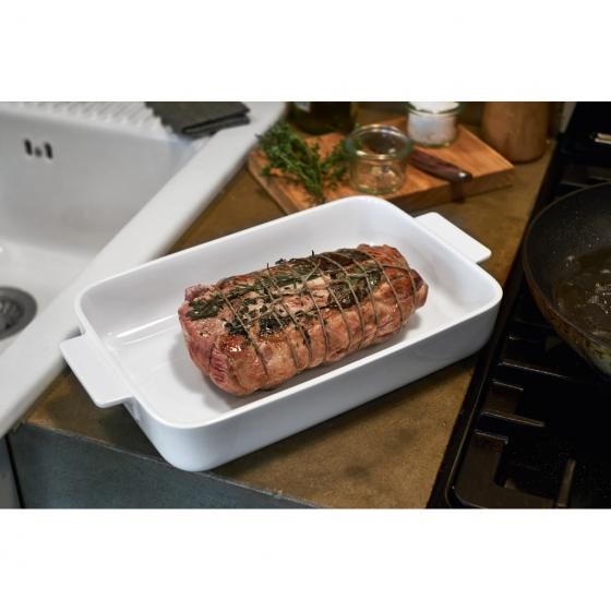 Villeroy & Boch Clever Cooking Teglia Rettangolare 30 x 20 cm Porcellana Premium Bianco