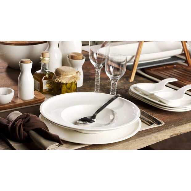 Villeroy & Boch Artesano Piatto di Zuppa in Porcellana Premium Bianco 25 cm - Piatto fondo con bordo ampio, ideale per pasta e zuppe