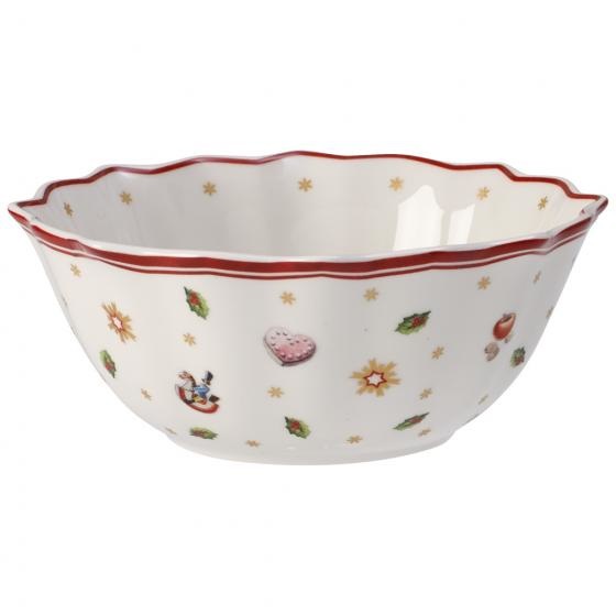 Villeroy & Boch Toy's Delight Ciotola Piccola in Porcellana 15 cm Bianco/Multicolore con Motivo Nostalgico