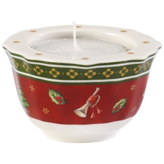 Villeroy & Boch Toy's Delight Portacandela in Porcellana Multicolore - Decorazione Natalizia 6cm