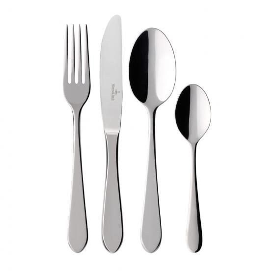 Villeroy & Boch Oscar Set di Posate 24 Pz - Acciaio Inox Elegante per 6 Persone, Lavabile in Lavastoviglie