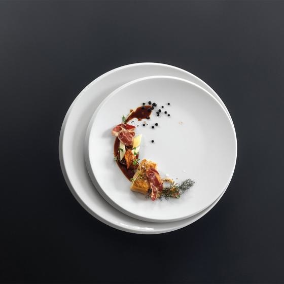 Villeroy & Boch NewMoon Piatto da Portata Gourmet 32cm in Porcellana, Design Asimmetrico e Lavabile in Lavastoviglie