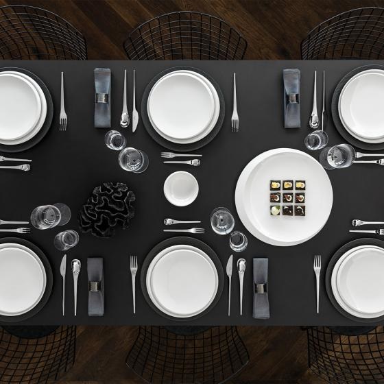 Villeroy & Boch NewMoon Piatto da Portata Gourmet 32cm in Porcellana, Design Asimmetrico e Lavabile in Lavastoviglie