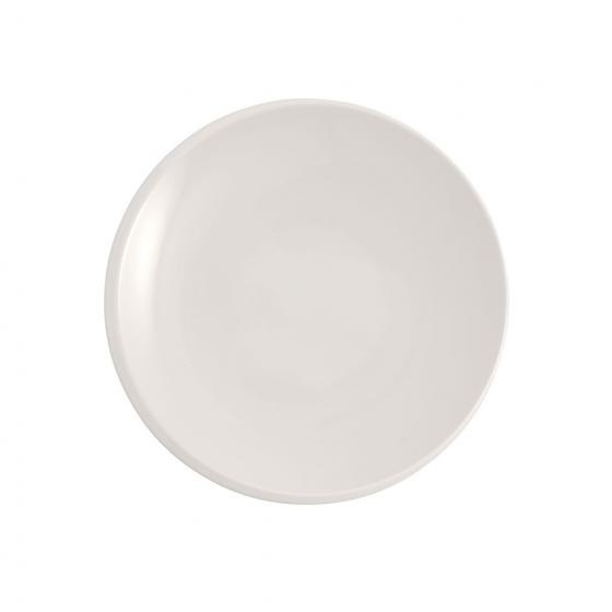 Villeroy & Boch New Moon Piatto da Colazione e Dessert in Porcellana Bianco, 24 cm, Lavabile in Lavastoviglie