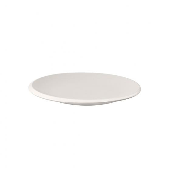 Villeroy & Boch New Moon Piatto da Colazione e Dessert in Porcellana Bianco, 24 cm, Lavabile in Lavastoviglie