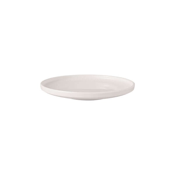 Villeroy & Boch Afina Piatto da Pane Piccolo 17cm in Porcellana Premium Bianco - Lavabile in Lavastoviglie, Adatto al Microonde, Impilabile