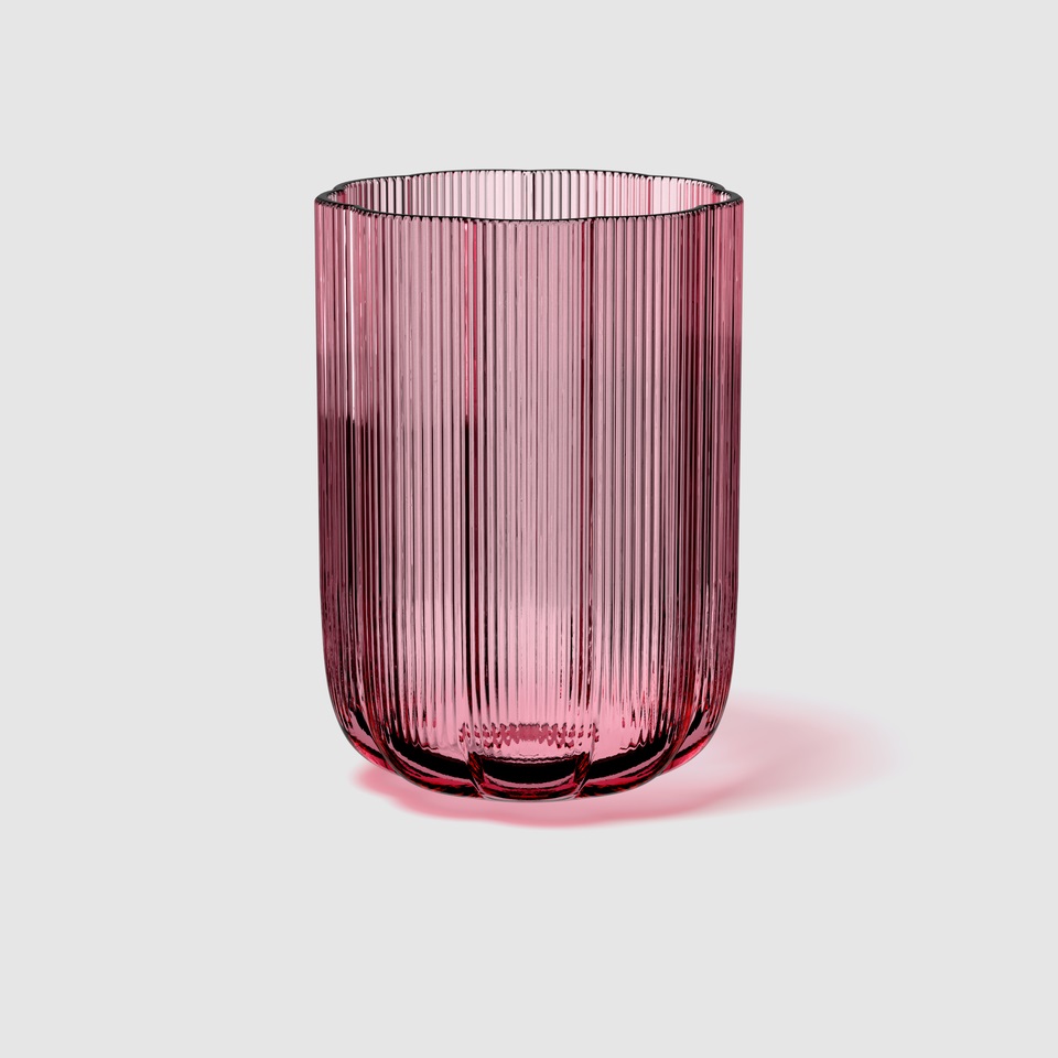 Villeroy & Boch Vaso Fleur - Vaso in Vetro Viola di Alta Qualità, Altezza 22,5 cm per Composizioni Floreali