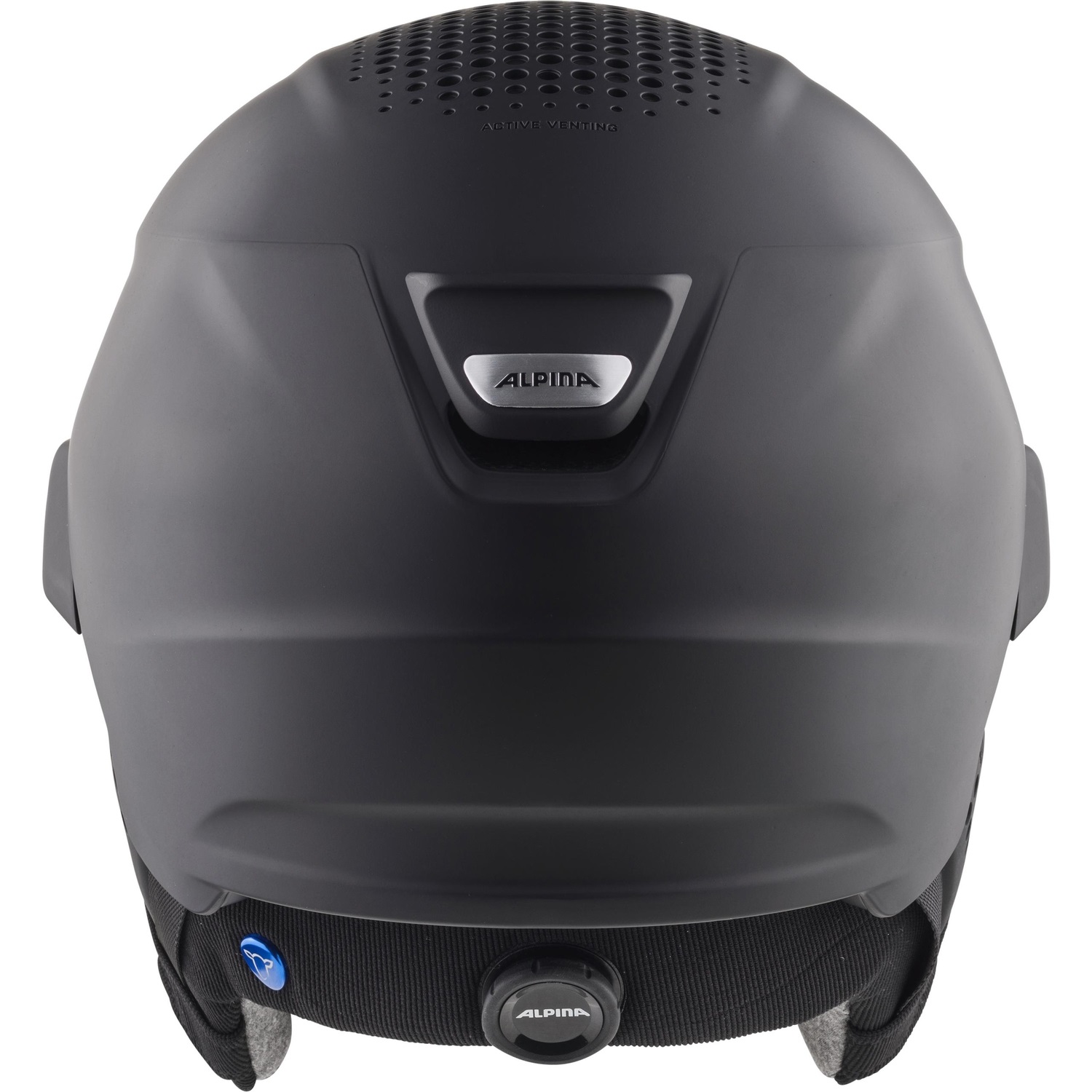 ALPINA Alto Q Lite Casco da Sci Unisex Adulto Black Matt 51-55 cm con Visiera 2 in 1 e Interno in Lana di Pecora