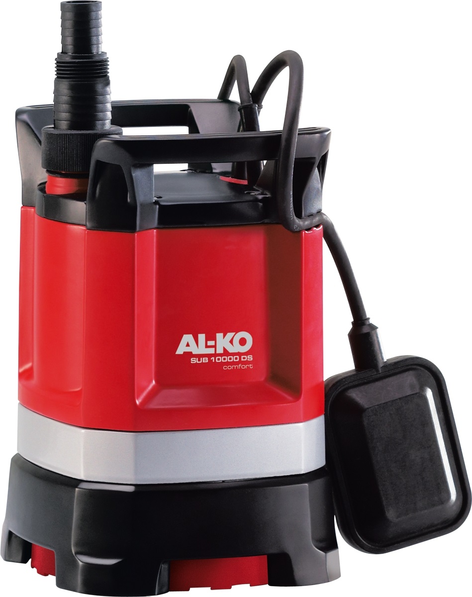 AL-KO Sub 10000 DS Comfort - Pompa sommersa elettrica per acque chiare, 450W, portata max 8000L/h, profondità max 5m, cavo da 10m