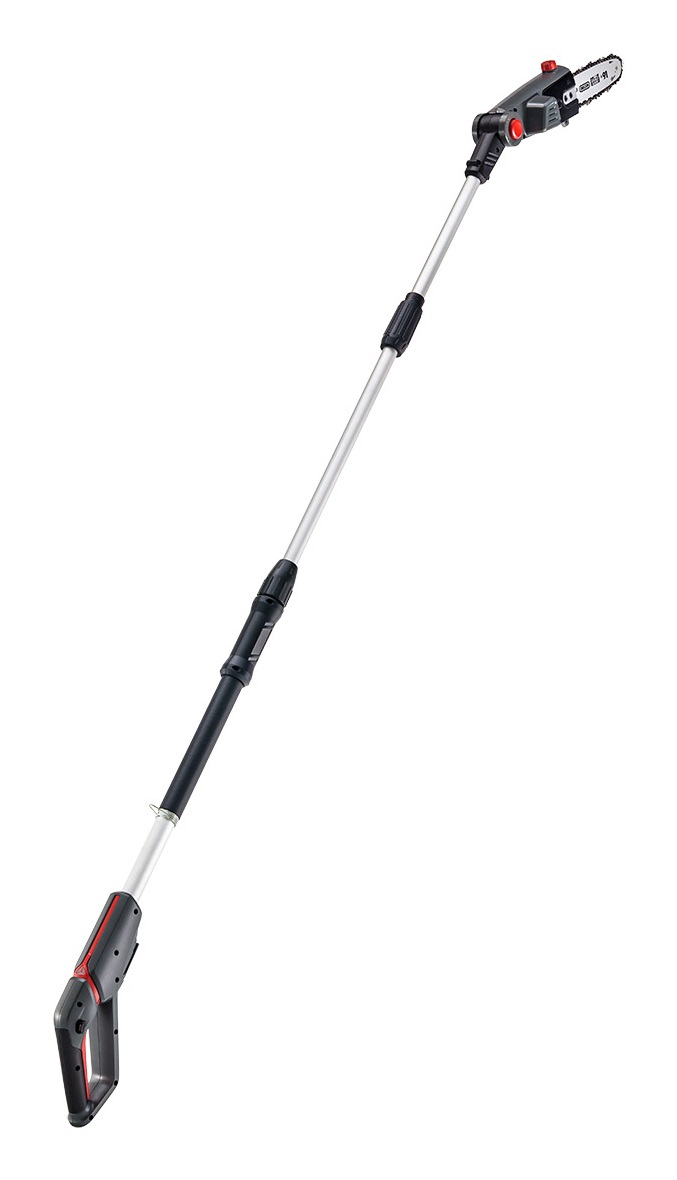 AL-KO CSA 1820 Potatore Telescopico a Batteria 18V con Batteria agli Ioni di Litio, Lunghezza Binario 20 cm, Velocità Catena 3,7 m/s, Regolazione Angolo 125 gradi