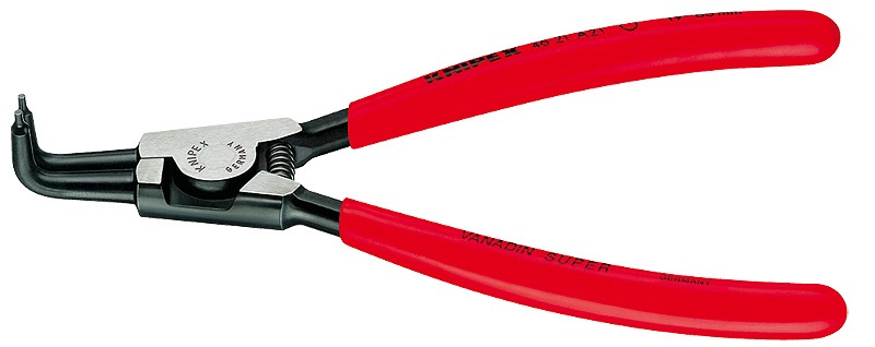Knipex 46 21 A11 Pinza per Anelli di Sicurezza Esterni 125 mm - Forma Robusta, Punte Antiscivolo