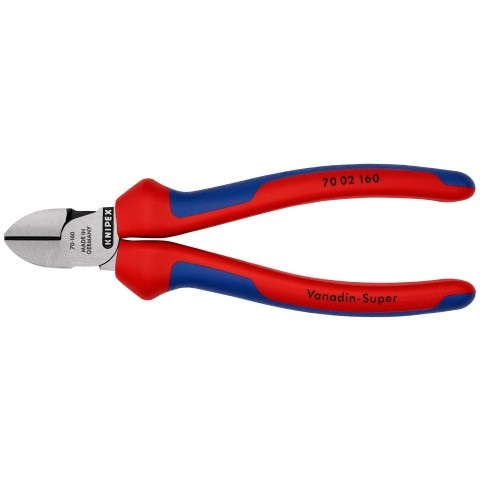 Knipex Tronchese Laterale 160 mm - Taglienti di Precisione, Manico Multicomponente, Alta Qualità