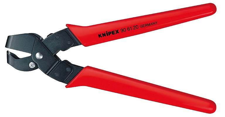 KNIPEX Pinza per Intagli 250 mm con Manici in Plastica Rivestita - Ideale per Zoccoli e Scatole di Derivazione