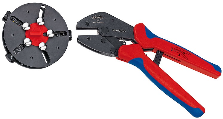Knipex 97 33 01 Pinza Universale per Terminali con Caricatore, Rivestimento Bicomponente, 250 mm, Peso 770 g