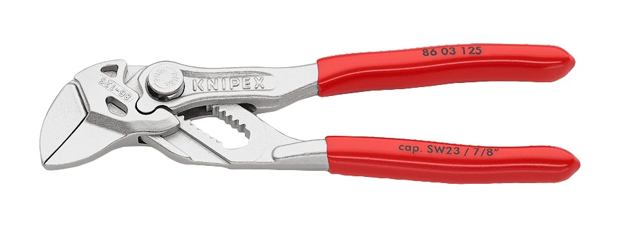 KNIPEX Pinza Chiave Regolabile 125 mm - Acciaio al Cromo Vanadio, Superfici Parallele, Regolazione Fine