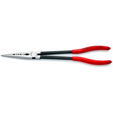 Knipex Pinza per Meccanica 280 mm con Profili Trasversali Bonderizzata Nera e Manici Rivestiti in Resina Sintetica