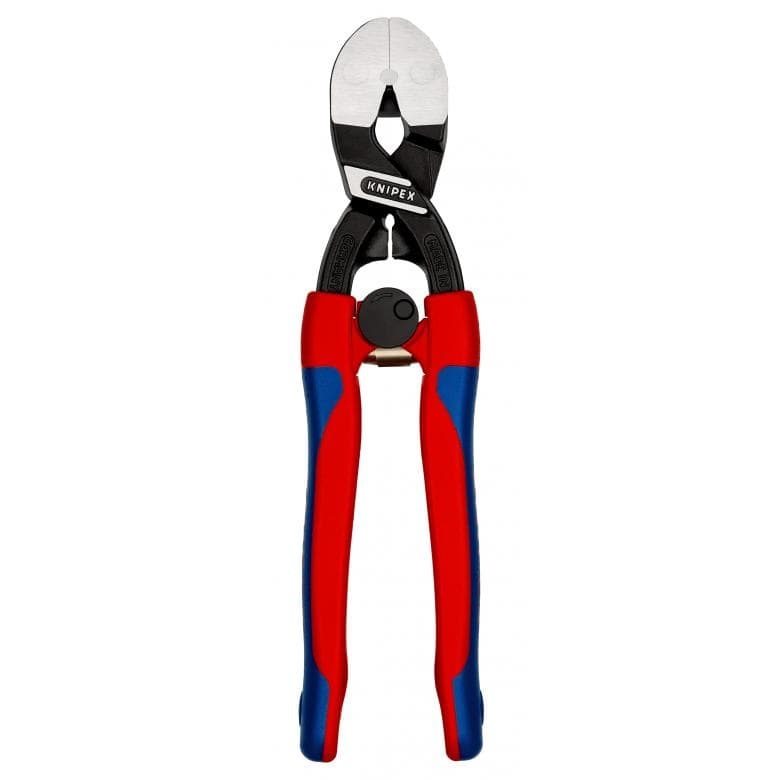 Knipex Tronchese per Taglio Raso Tipo Forte 200 mm - Acciaio al Cromo Vanadio, Rivestimento Bonderizzato Nero, Manici Bicomponente