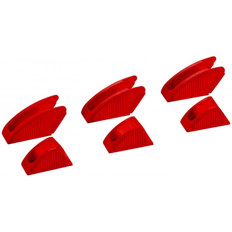 Knipex Ganasce Protettive 86 09 300 V01 - 6 Pezzi, 300 mm, Superfici Morbide per Materiali Sensibili