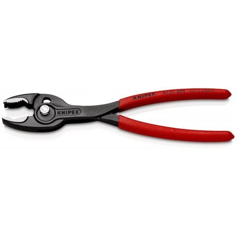 Knipex TwinGrip Pinza a Presa Frontale Bonderizzata Nera 200mm con Rivestimento Antiscivolo