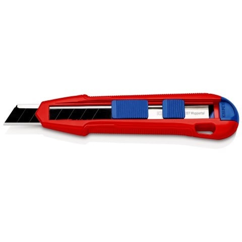 Knipex CutiX Taglierino Universale 165 mm - Modello 9010165BK con Guida di Stabilizzazione Estensibile e Corpo in Magnesio