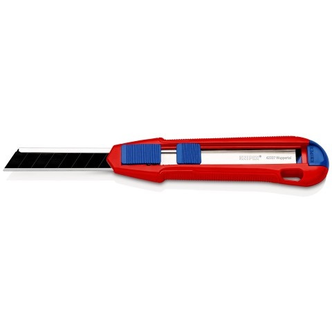 Knipex CutiX Taglierino Universale 165 mm - Modello 9010165BK con Guida di Stabilizzazione Estensibile e Corpo in Magnesio
