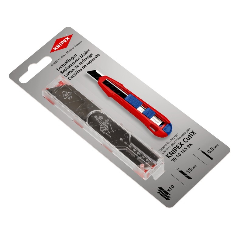 Knipex Lama di Ricambio 90 10 165 E02 - Acciaio Chirurgico, 10 Pezzi, 165 mm