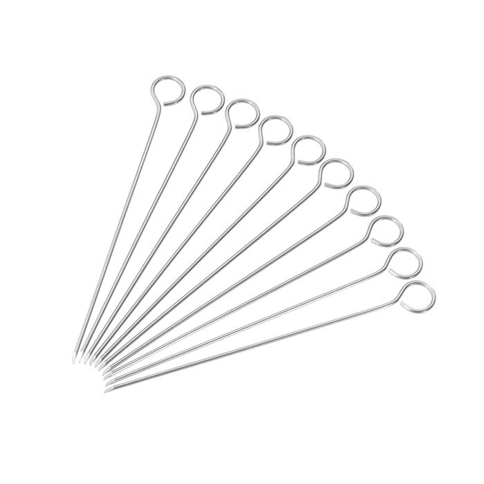 Westmark Spiedini Inox per Involtini 10 cm - Set da 10 Pezzi, Lavabili in Lavastoviglie, Design Elegante