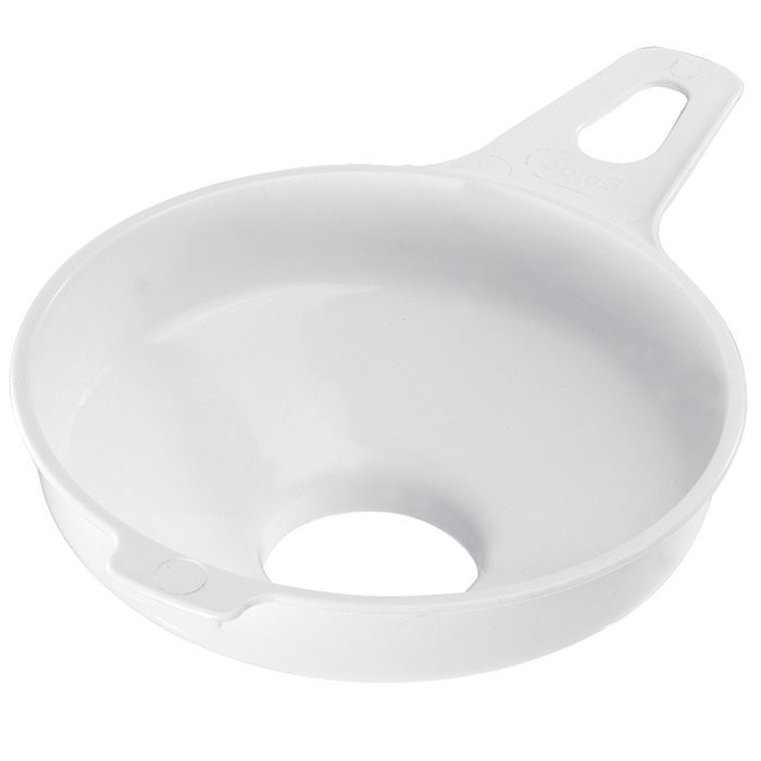 Westmark Imbuto in Plastica Bianco per Marmellate e Conserve - Diametro Apertura 4,2 cm, Diametro Inferiore 3,7 cm, Senza BPA