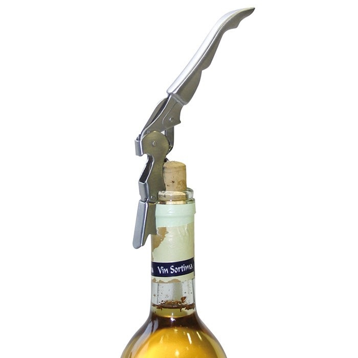 Westmark Cavatappi Profi Waiter in Acciaio Inossidabile con Coltello da Sommelier Integrato - Argento, 12 x 2 cm